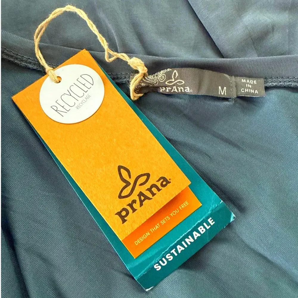 Prana Simone Dress Weathered Blue Med NWT - Picture 7 of 9